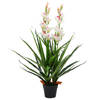 vidaXL Kunstplant met pot cymbidium orchidee 100 cm groen