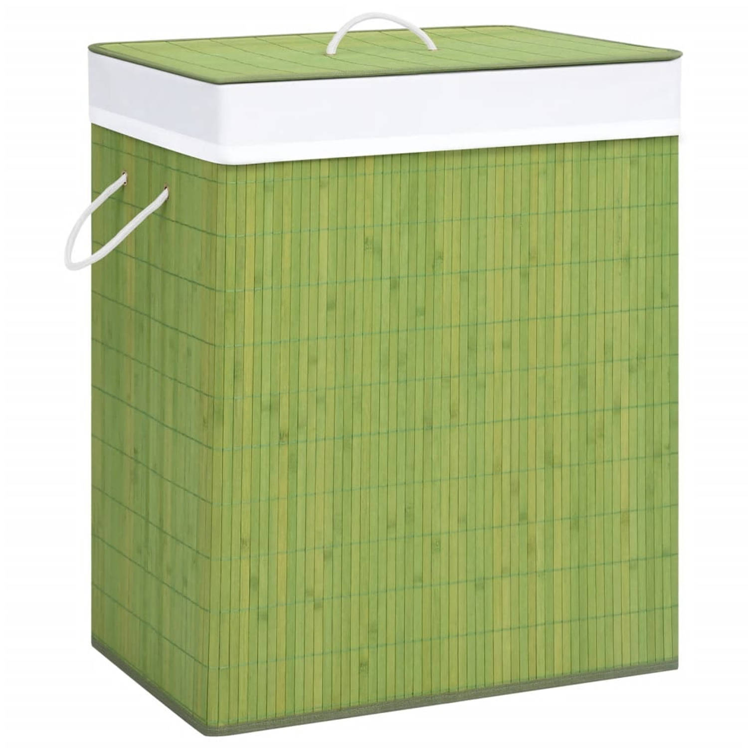 Vidaxl Wasmand 100 L Bamboe Groen