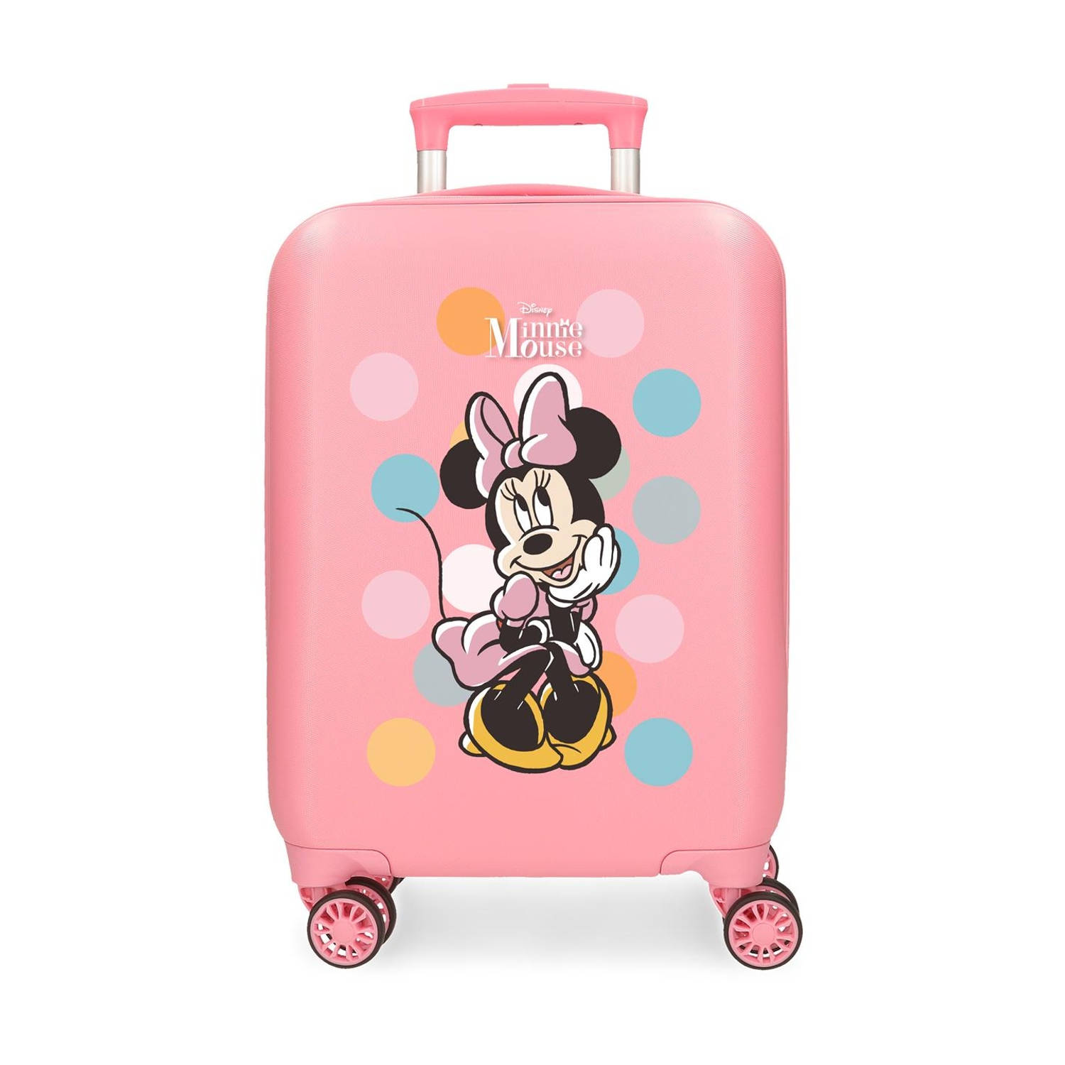 Disney Minnie Mouse meisjes kinderkoffer ABS twister trolley 50 cm