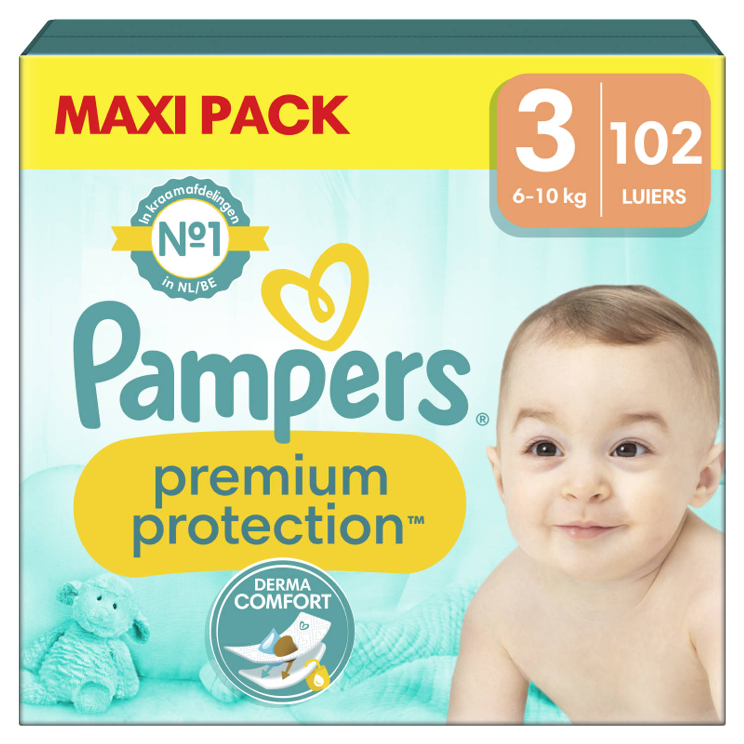 Pampers - Premium Protection - Maat 3 - Megapack - 102 luiers