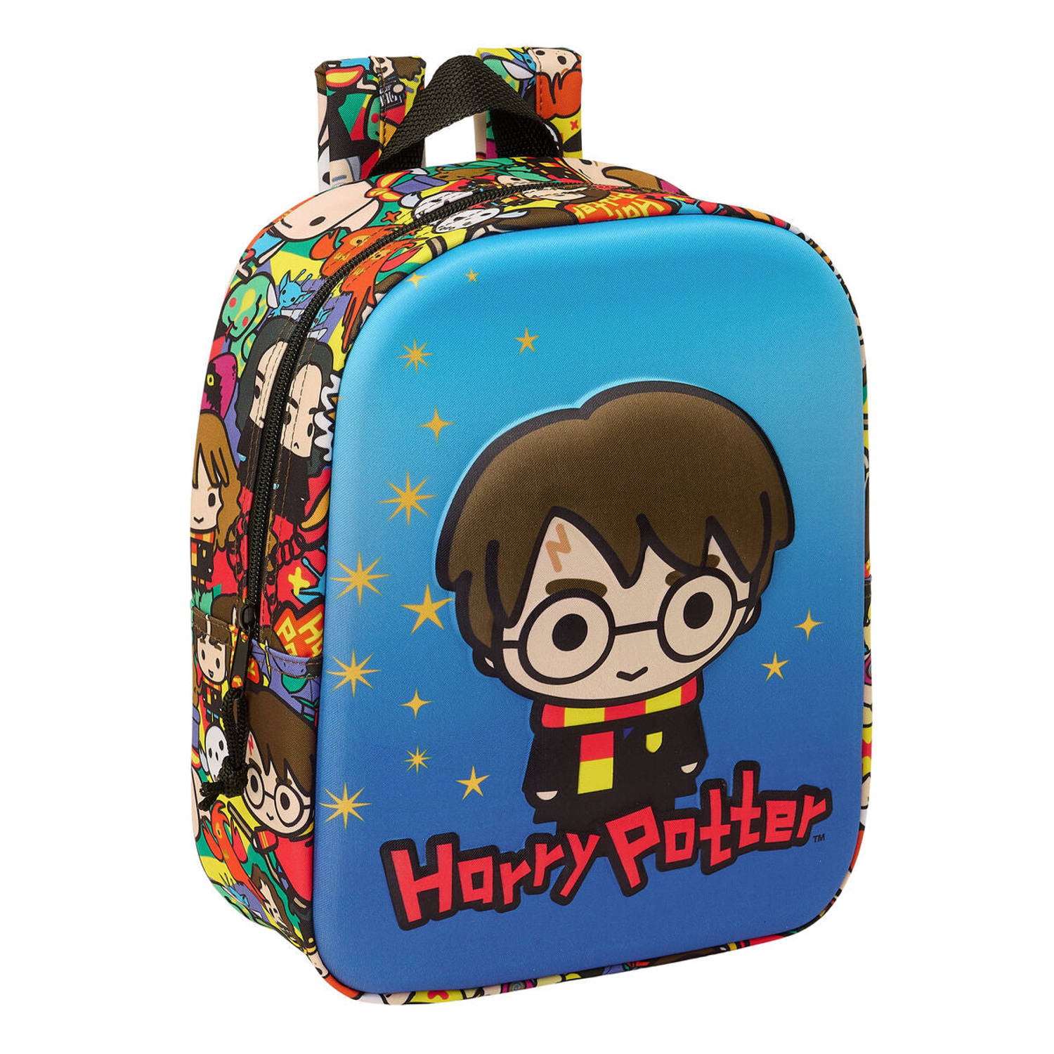 Schoolrugzak Harry Potter Blauw Multicolour 22 x 27 x 10 cm 3D