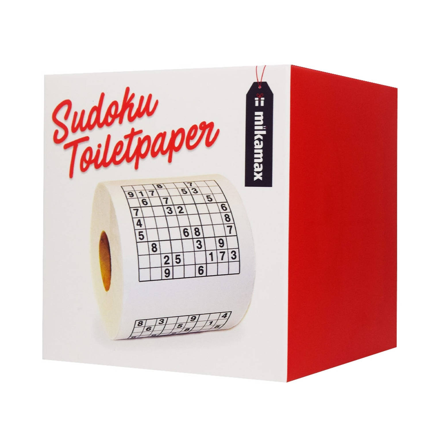 MikaMax Sudoku WC Papier -  Sudoku - Iedervel een andere Sudoku - Toiletpapier - Puzzels - Puzzel