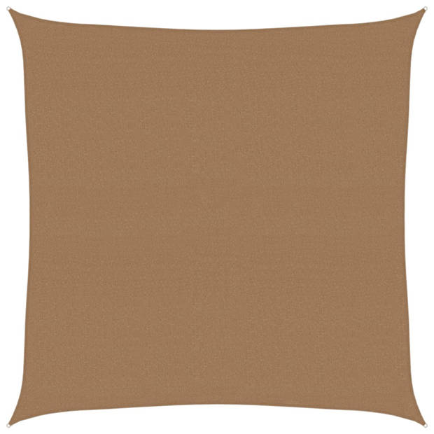 vidaXL Zonnezeil 160 g/m² 4,5x4,5 m HDPE taupe