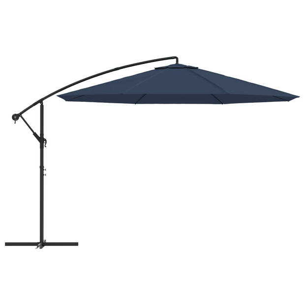 vidaXL Zweefparasol 3,5 m blauw