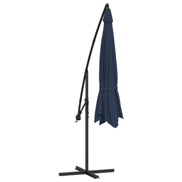 vidaXL Zweefparasol 3,5 m blauw