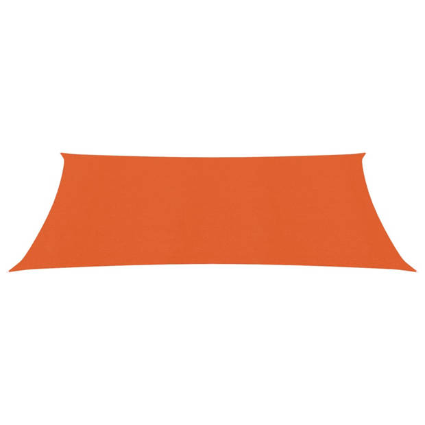 vidaXL Zonnezeil 160 g/m² 3,5x4,5 m HDPE oranje