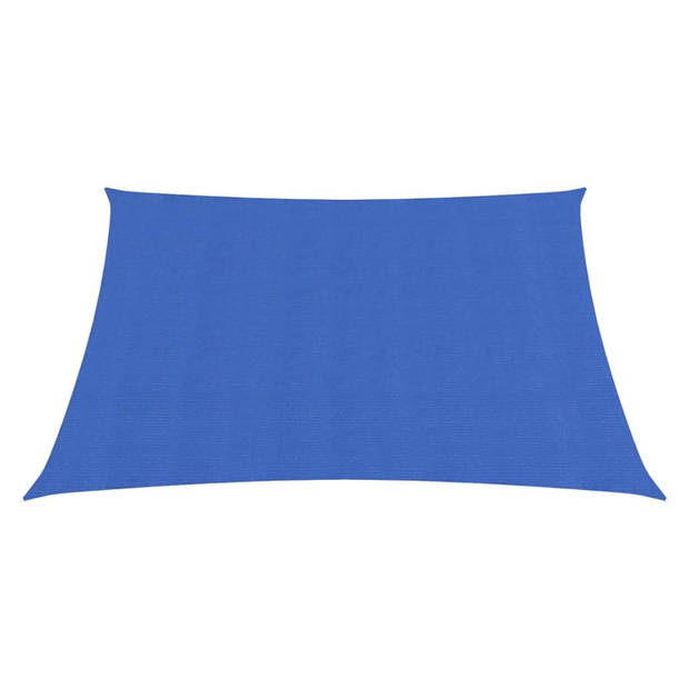 vidaXL Zonnezeil 160 g/m² 2,5x2,5 m HDPE blauw