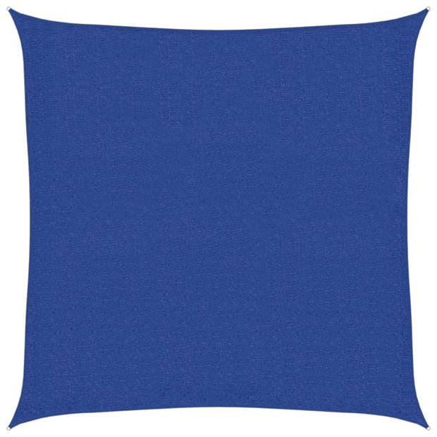 vidaXL Zonnezeil 160 g/m² 2,5x2,5 m HDPE blauw