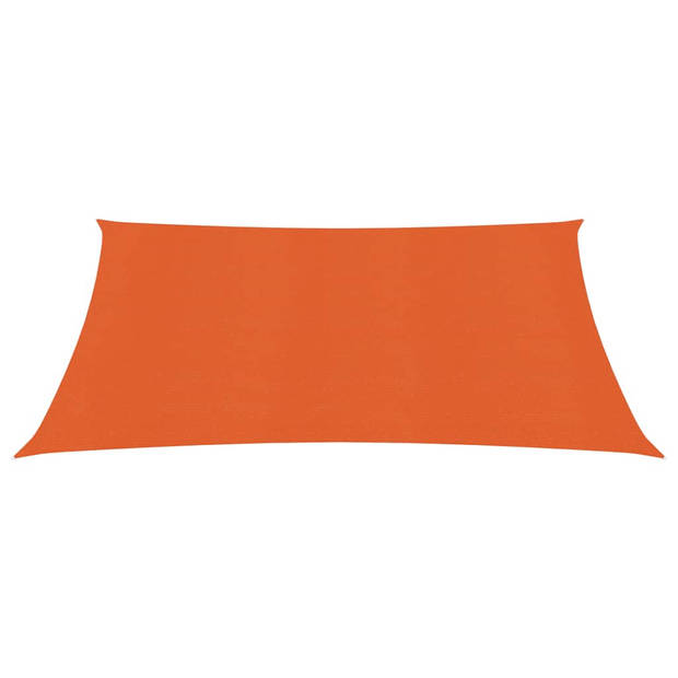 vidaXL Zonnezeil 160 g/m² 2,5x3 m HDPE oranje