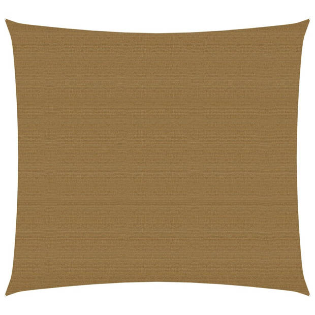 vidaXL Zonnezeil 160 g/m² 3,6x3,6 m HDPE taupe