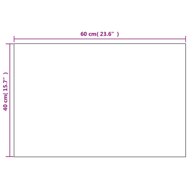 vidaXL Wandspiegels 2 st rechthoekig 60x40 cm glas