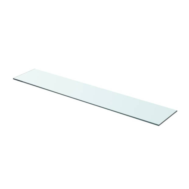 vidaXL Wandschap transparant 80x15 cm glas