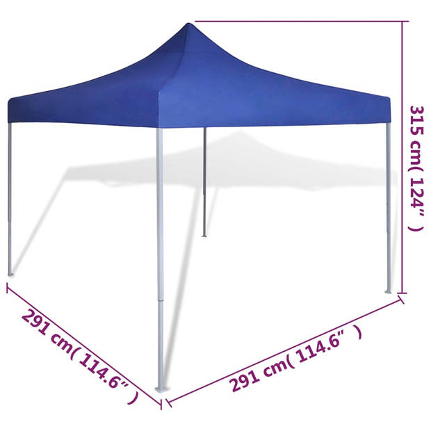 vidaXL Vouwtent 3x3 m blauw