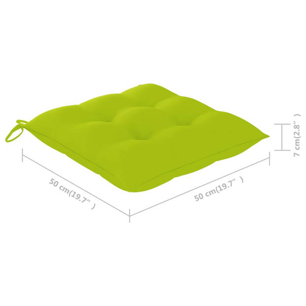 vidaXL Tuinstoelen 8 st met kussens massief acaciahout