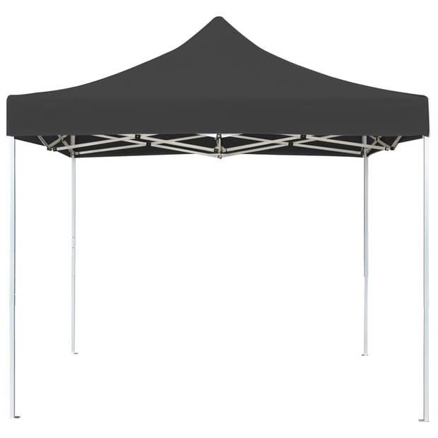 vidaXL Partytent professioneel inklapbaar 2x2 m aluminium antraciet