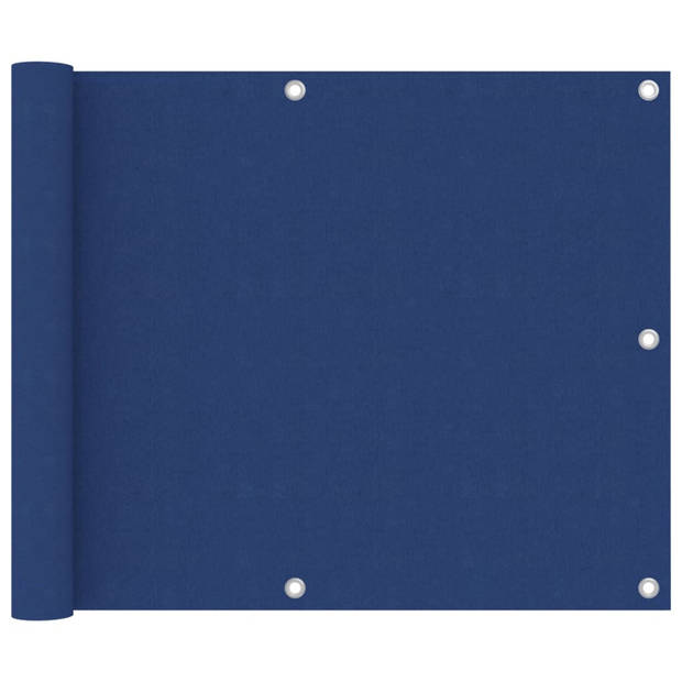 vidaXL Balkonscherm 75x500 cm oxford stof blauw