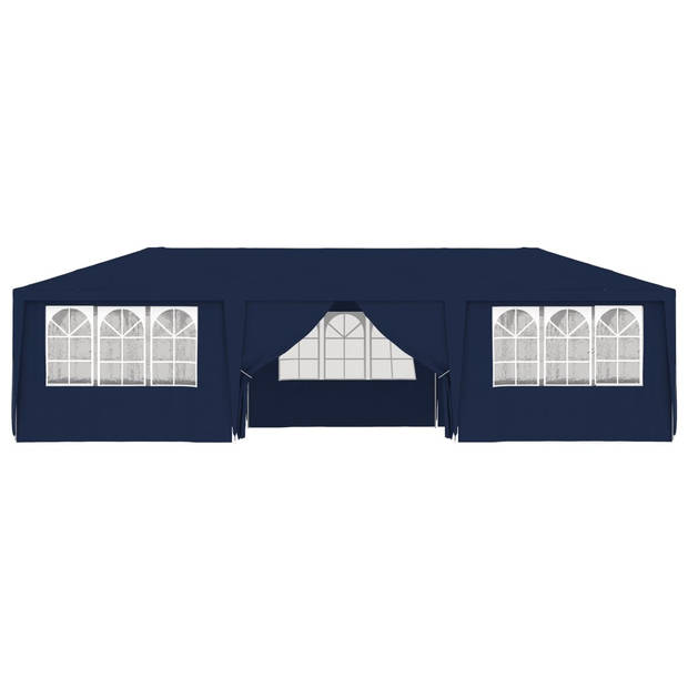 vidaXL Partytent met zijwanden professioneel 90 g/m² 4x9 m blauw