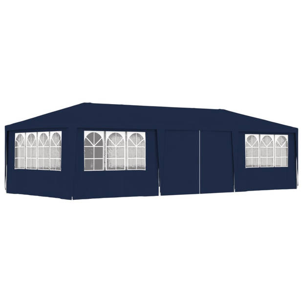 vidaXL Partytent met zijwanden professioneel 90 g/m² 4x9 m blauw