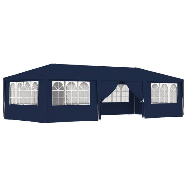 vidaXL Partytent met zijwanden professioneel 90 g/m² 4x9 m blauw