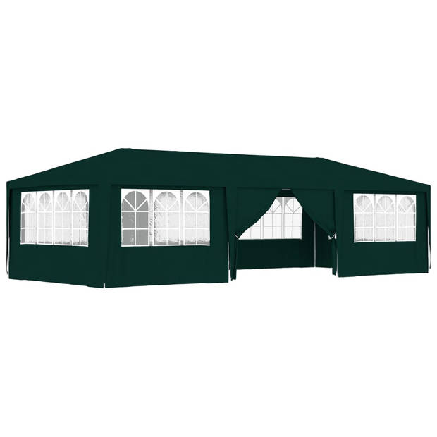 vidaXL Partytent met zijwanden professioneel 90 g/m² 4x9 m groen