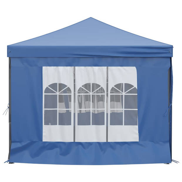 vidaXL Partytent inklapbaar met zijwanden 3x6 m blauw