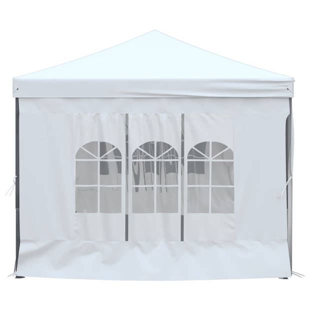 vidaXL Partytent inklapbaar met zijwanden 3x6 m wit