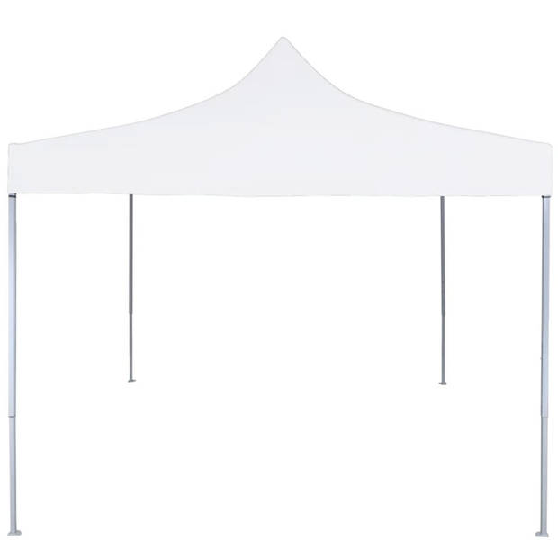 vidaXL Partytent professioneel inklapbaar 2x2 m staal wit