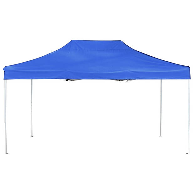 vidaXL Partytent professioneel inklapbaar 4,5x3 m aluminium blauw