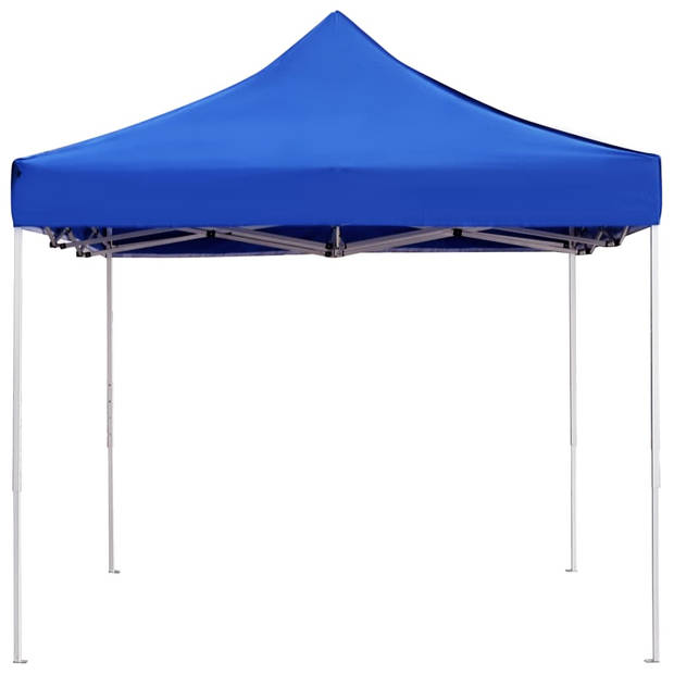 vidaXL Partytent professioneel inklapbaar 4,5x3 m aluminium blauw