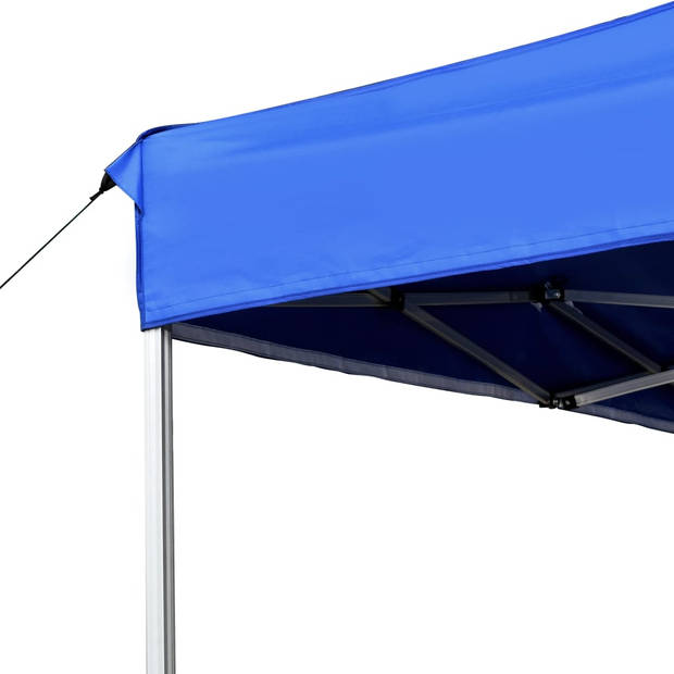 vidaXL Partytent professioneel inklapbaar 4,5x3 m aluminium blauw