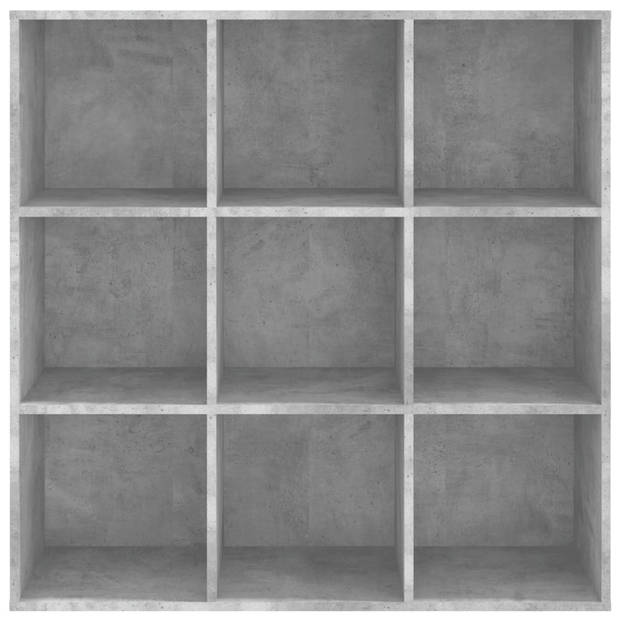 vidaXL Boekenkast 98x29x97,5 cm bewerkt hout betongrijs