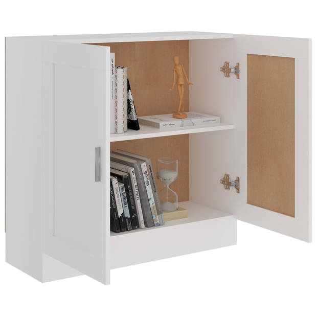 vidaXL Boekenkast 82,5x30,5x80 cm bewerkt hout wit