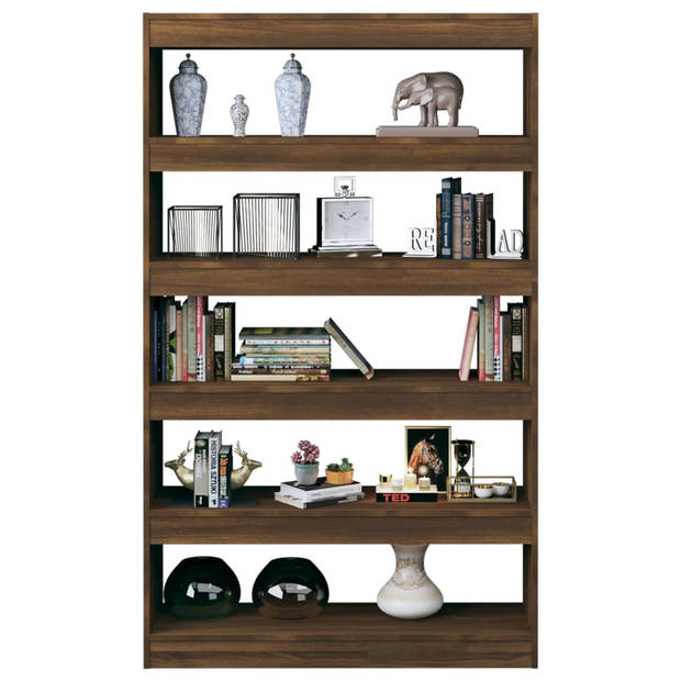 vidaXL Boekenkast/kamerscherm 100x30x166 cm bruin eikenkleur