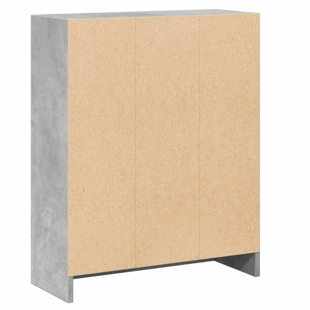 vidaXL Boekenkast 60x24x76 cm bewerkt hout betongrijs