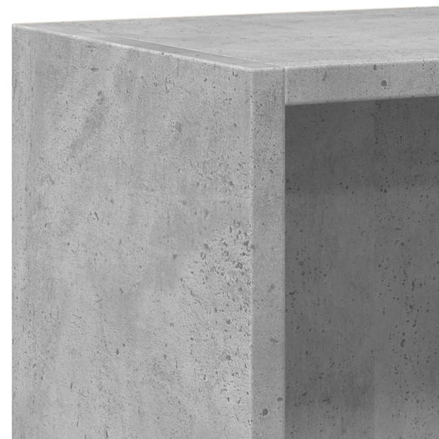 vidaXL Boekenkast 60x24x76 cm bewerkt hout betongrijs