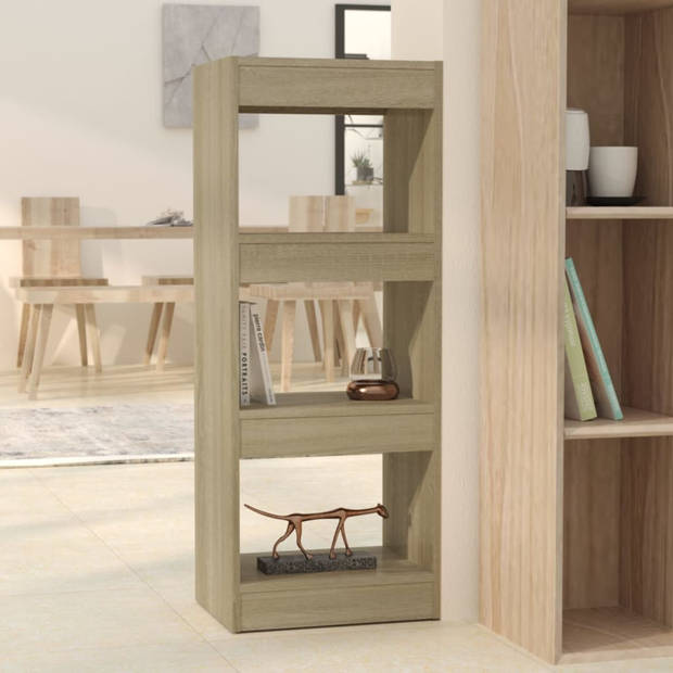 vidaXL Boekenkast/kamerscherm 40x30x103 cm bewerkt hout sonoma eiken