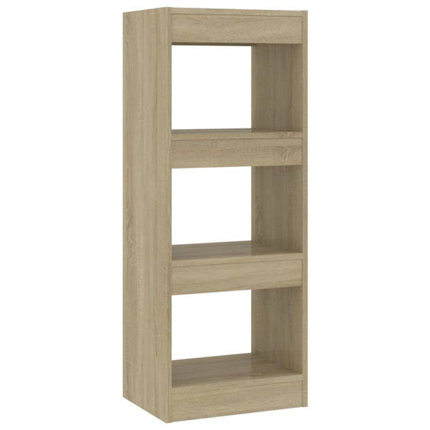 vidaXL Boekenkast/kamerscherm 40x30x103 cm bewerkt hout sonoma eiken