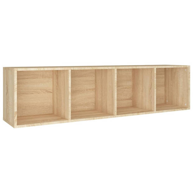 vidaXL Boekenkast/tv-meubel 36x30x143cm bewerkt hout sonoma eikenkleur