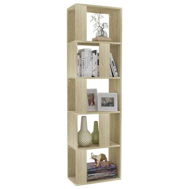 vidaXL Boekenkast/kamerscherm 45x24x159 cm bewerkt hout sonoma eiken