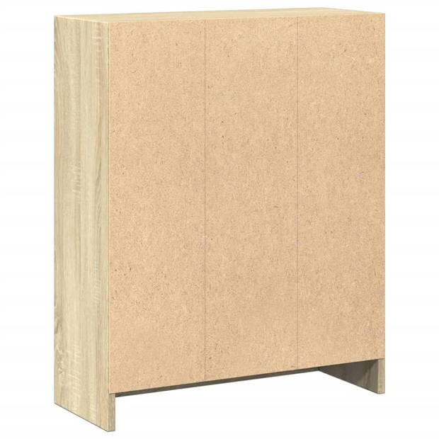 vidaXL Boekenkast 60x24x76 cm bewerkt hout sonoma eikenkleurig