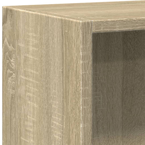 vidaXL Boekenkast 60x24x76 cm bewerkt hout sonoma eikenkleurig