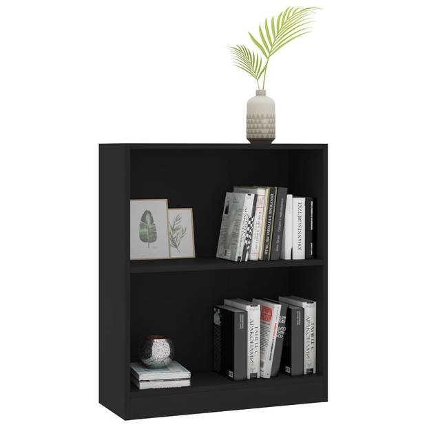 vidaXL Boekenkast 60x24x76 cm bewerkt hout zwart