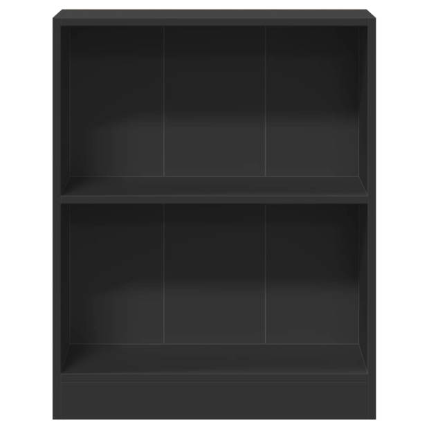 vidaXL Boekenkast 60x24x76 cm bewerkt hout zwart