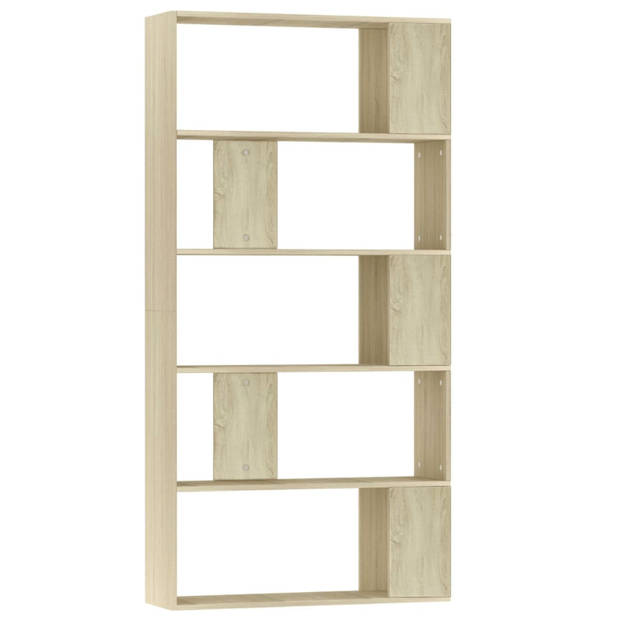 vidaXL Boekenkast/kamerscherm 80x24x159 cm bewerkt hout sonoma eiken