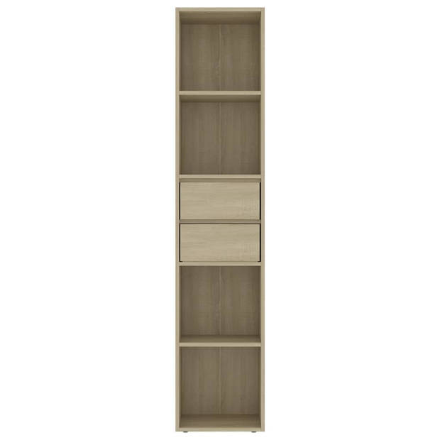 vidaXL Boekenkast 36x30x171 cm bewerkt hout sonoma eikenkleurig