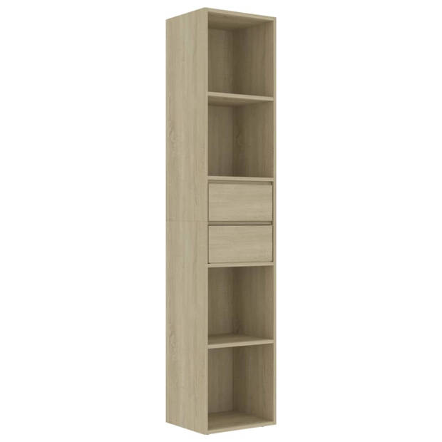 vidaXL Boekenkast 36x30x171 cm bewerkt hout sonoma eikenkleurig