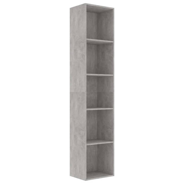 vidaXL Boekenkast 40x30x189 cm bewerkt hout betongrijs