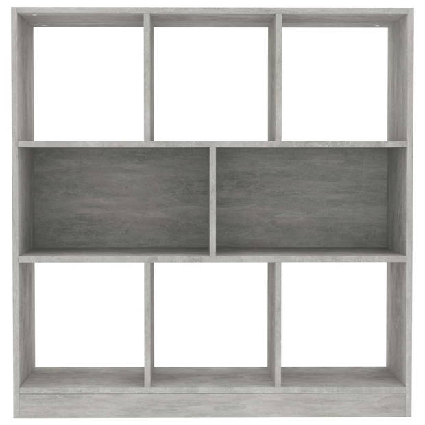 vidaXL Boekenkast 97,5x29,5x100 cm bewerkt hout betongrijs