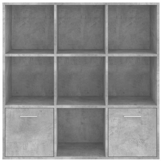 vidaXL Boekenkast 98x30x98 cm bewerkt hout betongrijs
