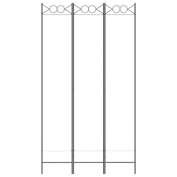 vidaXL Kamerscherm met 3 panelen 120x220 cm stof wit